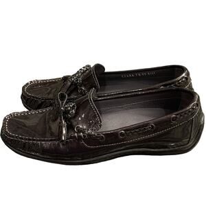 Donald J. Pliner Patent Leather Driver Loafers Shoes, Women's Size 7.5
